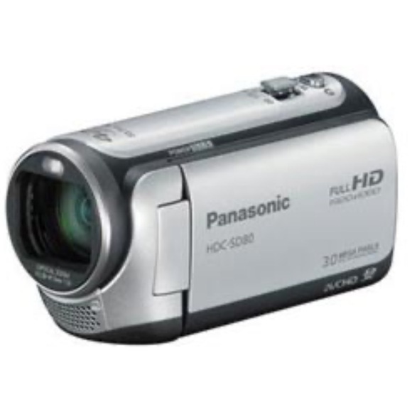 Panasonic HDC-SD80-S HD Camcorder (Silver) Retail $449 - Picture 1 of 11